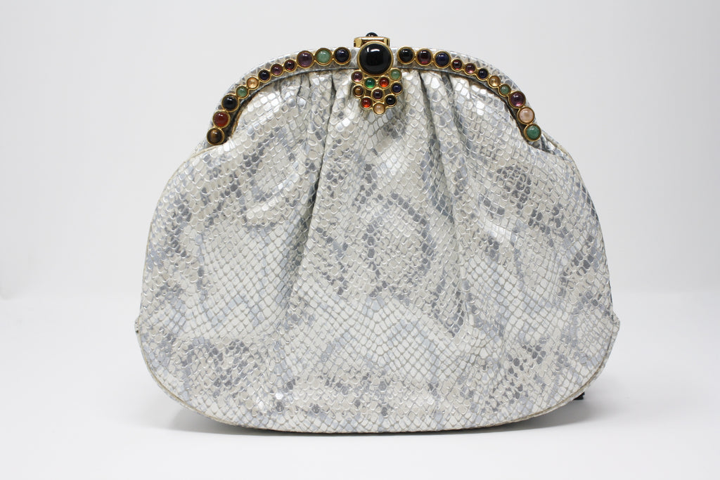 At Auction: Judith Leiber Snakeskin Evening Bag